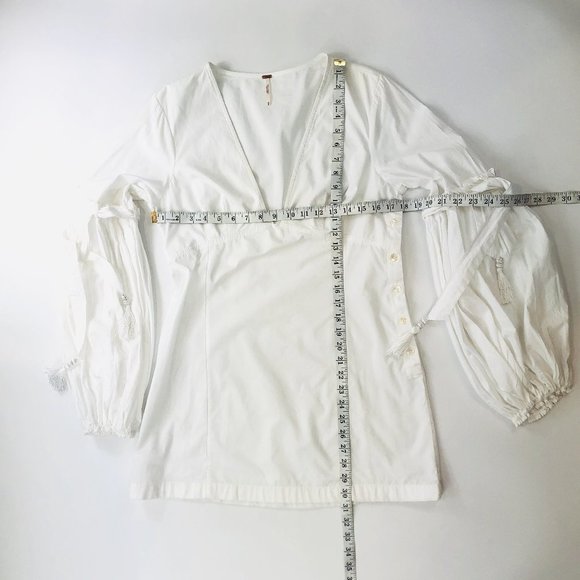 Free People Tunic Top with Balloon Sleeves - Picture 8 of 12